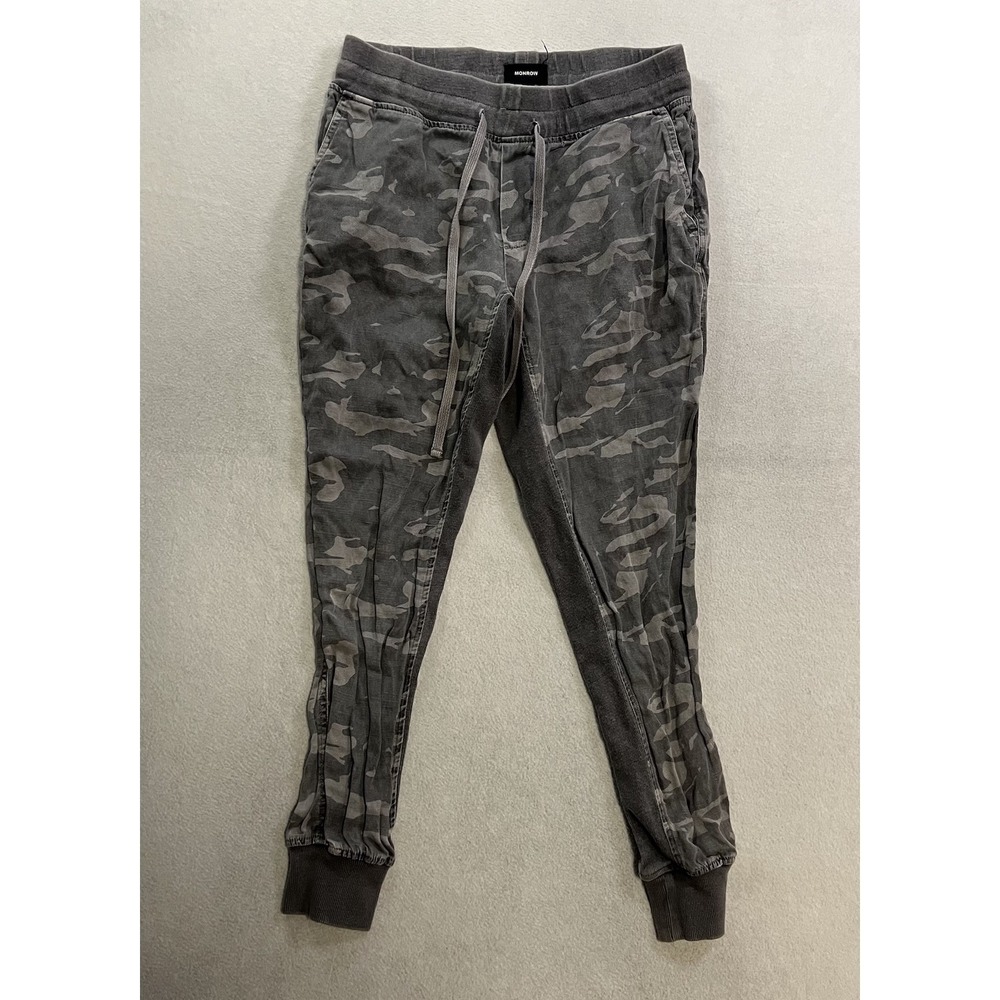 Monrow Camo Jogger Pants Women's Size Small Fits 29x27 Gray Camo Sweatpants